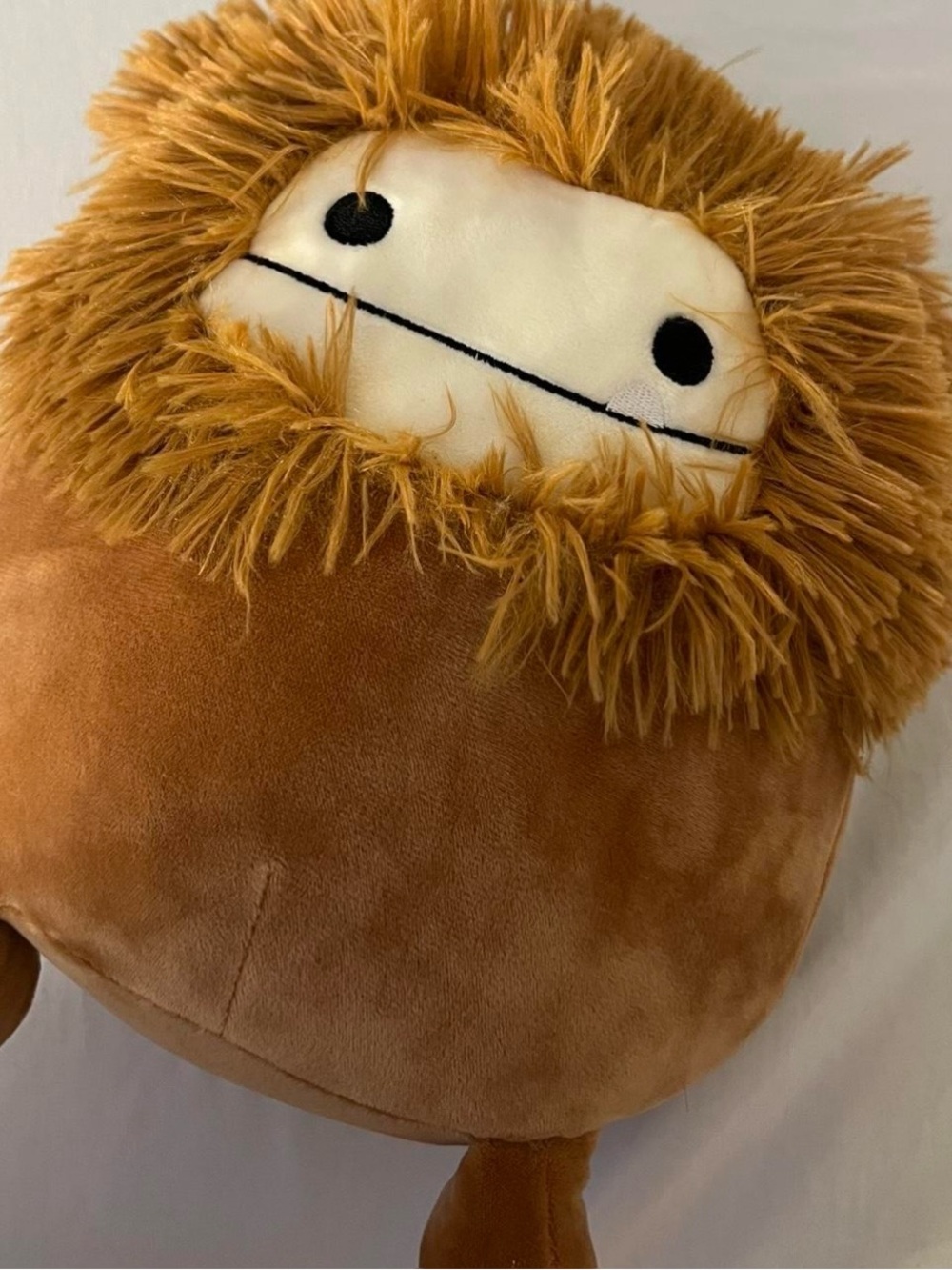 Squishmallows Brown and Cream Furry Face Plush